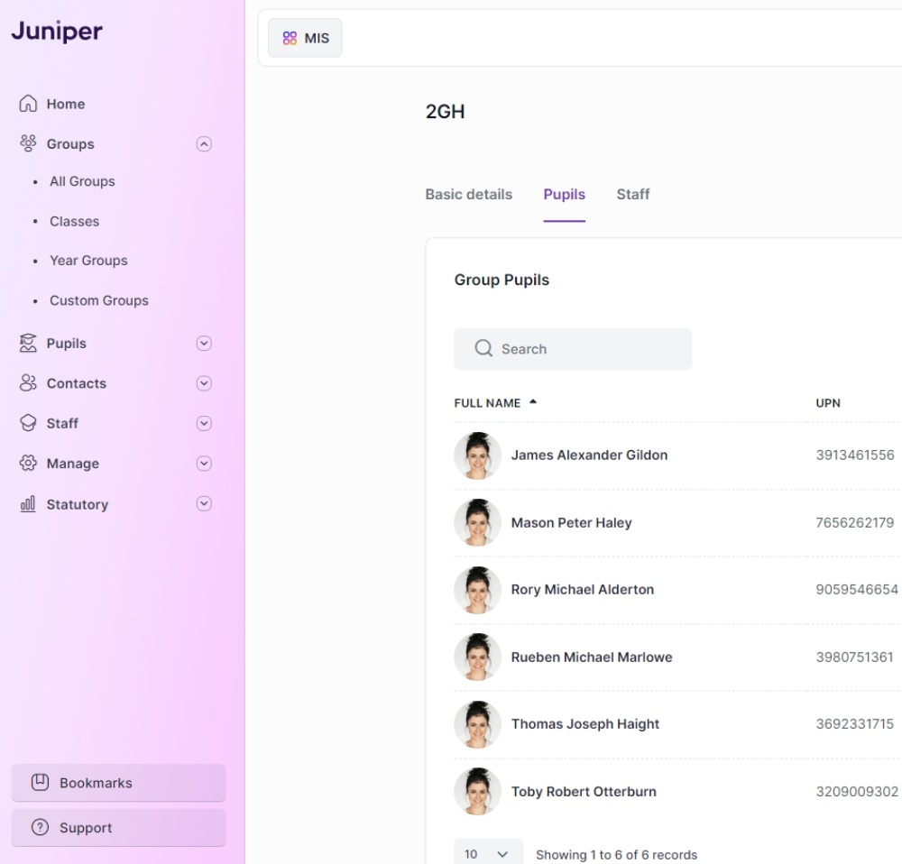 New Juniper MIS